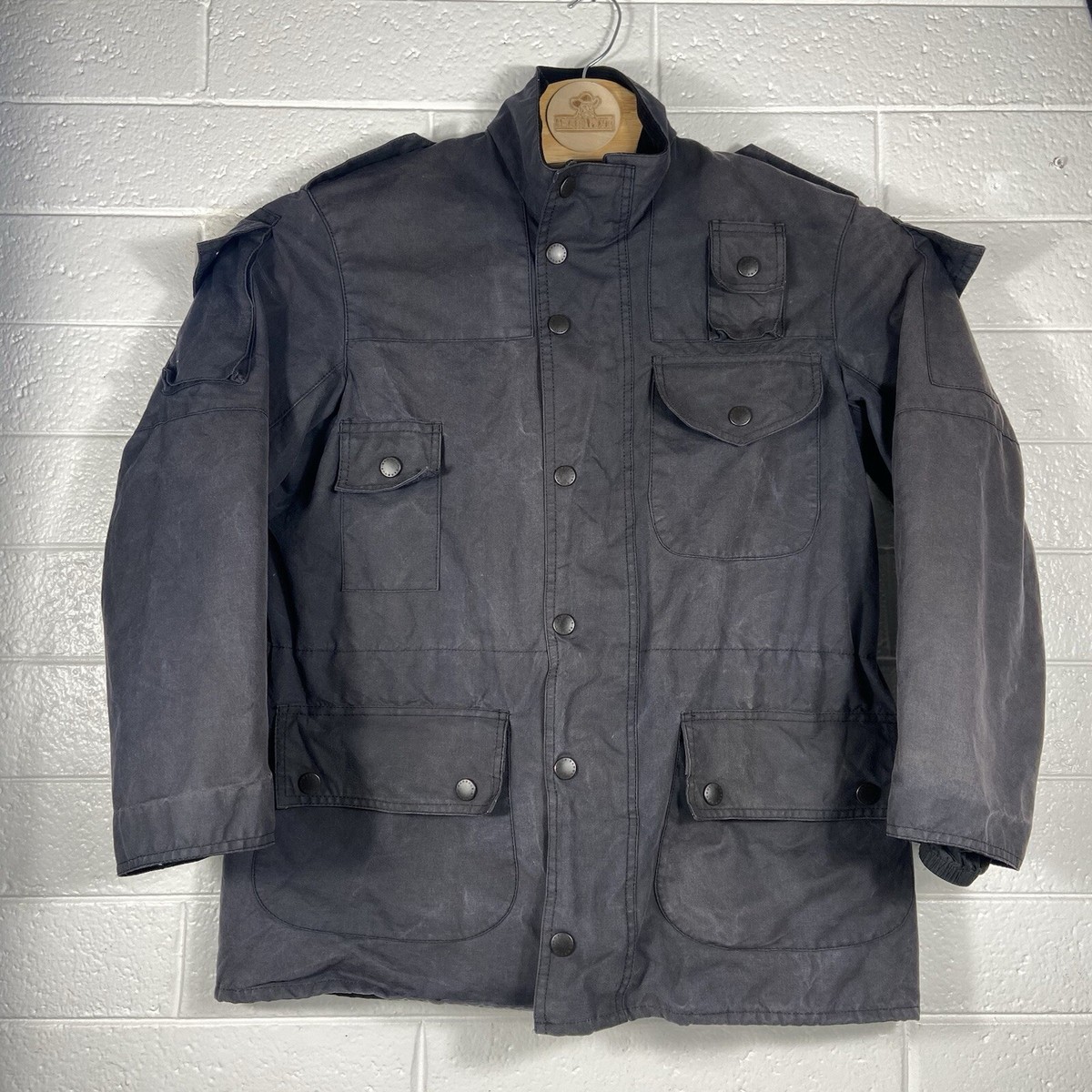 BARBOUR Cowen Commando Jacket Size C38 A552 Cowan Military BARBOUR Cowen Commando Jacket Size C38 A552 Cowan Military