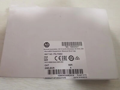 Module End Cap Allen-Bradley Micro800 Expansion Module End Cap 2085-ECR New in Sealed ...