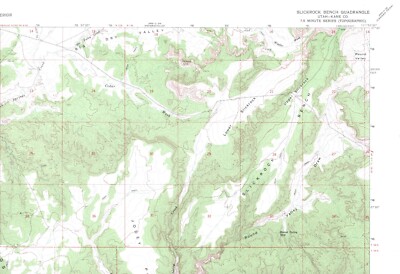 Slickrock Bench Quadrangle Utah 1964 USGS Topo Map 7.5 Minute Topographic