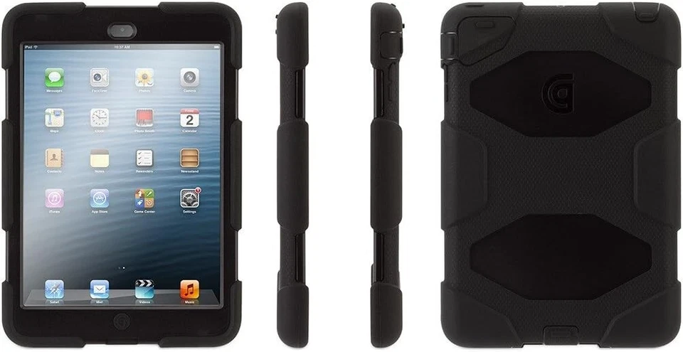 iPad Mini 1, 2, 3 7.9" Griffin Black Survivor All-Terrain Case w/ Retina Display - Image 2 of 4
