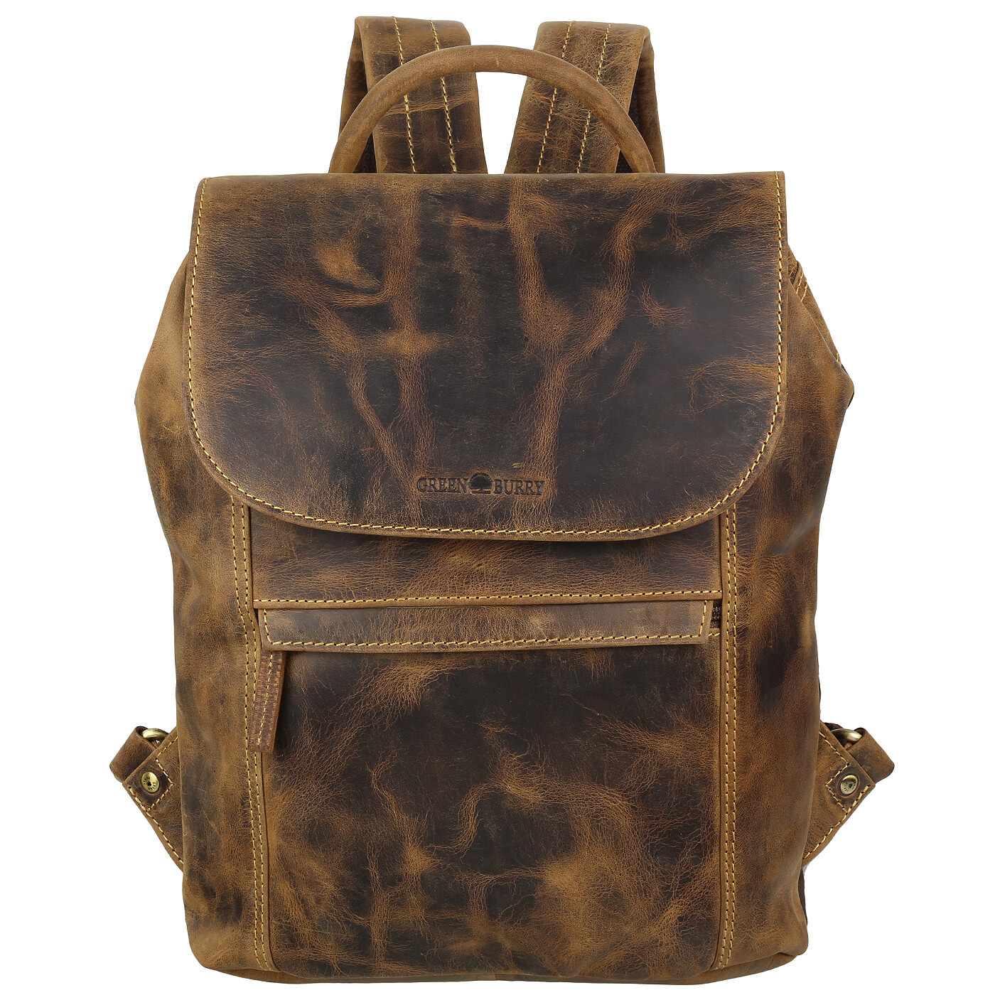 Рюкзак Greenburry Vintage City Leder Rucksack Daypack Braun 1545-25 27190₽