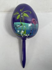 1 Maraca Shaker Mexican Party Favor Hand Painted Musical Shakers 8.5" Long