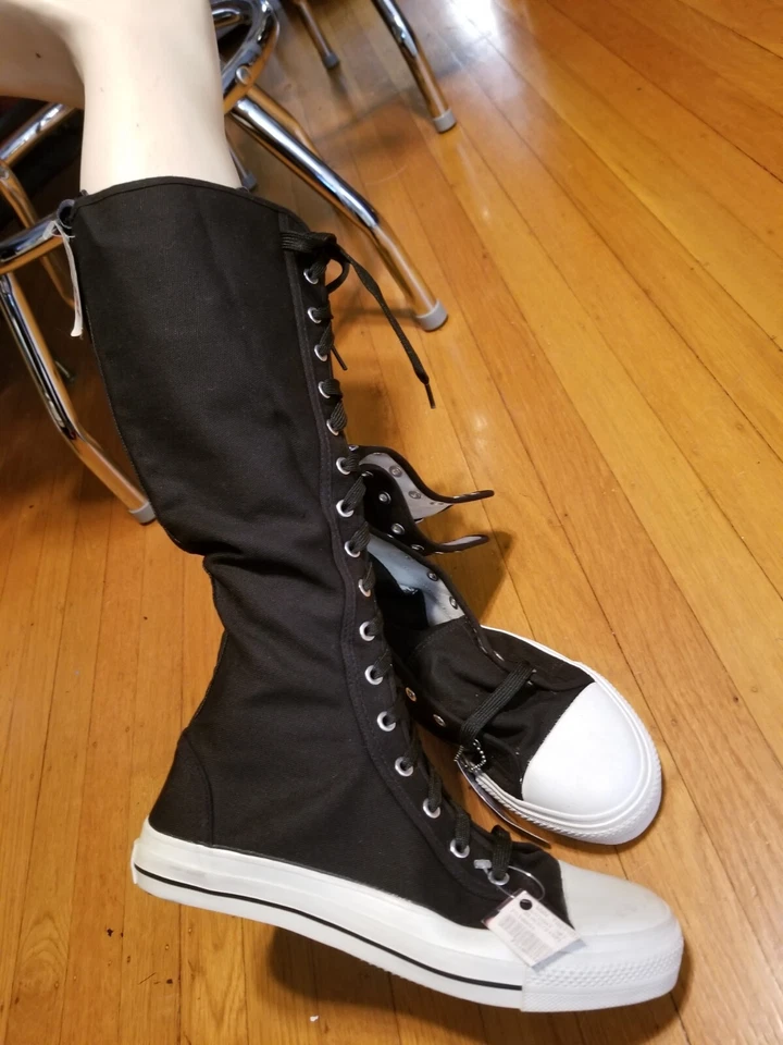 Tenis Tenis Tenis Demonia Deviant-301 17 Ojos 14 Pulgadas Alto Top Mandriles 8M 10W  Foto 4 de 4