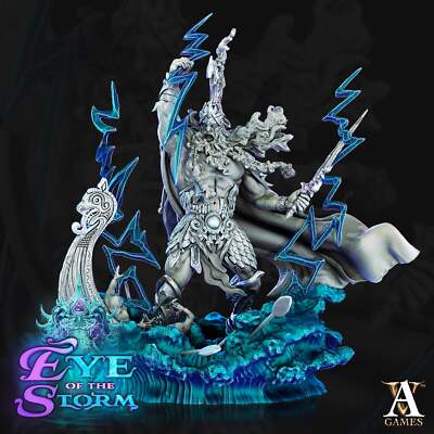 3D Printed Archvillain Games Eye of the Storm Keravnos - Storm Giant King 28mm