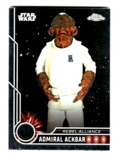 2023 Topps Chrome Star Wars Galaxy Card 47 Admiral Ackbar