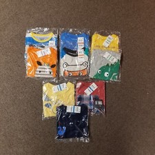 New Nwt Lot of 9 Toddler Boys Short Sleeve Shirts 6-9mo 12mo 18mo 24mo