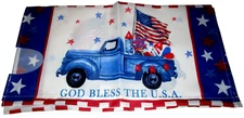 PATRIOTIC MAGNETIC MAILBOX COVER ~ 21" x 18" ~ GOD BLESS THE U.S.A.