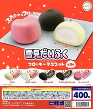 Lotte YUKIMI DAIFUKU flocky mascot set of 5 Gashapon Capsule Toys Gacha