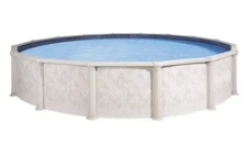 Vista aluminum 18 foot round 52 wall aluminum above ground pool