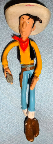 LUCKY LUKE 15,5 cm ET CHEVAL JOLLY JUMPER 21 cm FIGURINES COLLECTION BD DARGAUD - Imagen 8 de 24