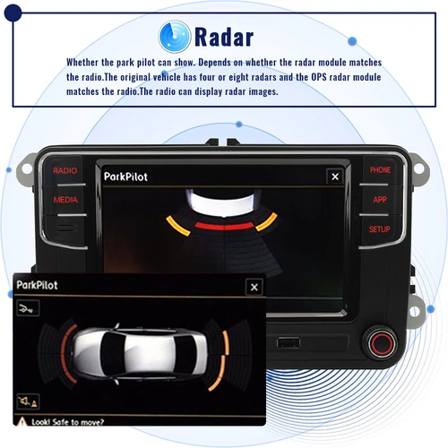 NONAME Android Auto RCD330 187F Carplay Autoradio Headunit für PQ VW Passat Golf - Bild 18 von 18