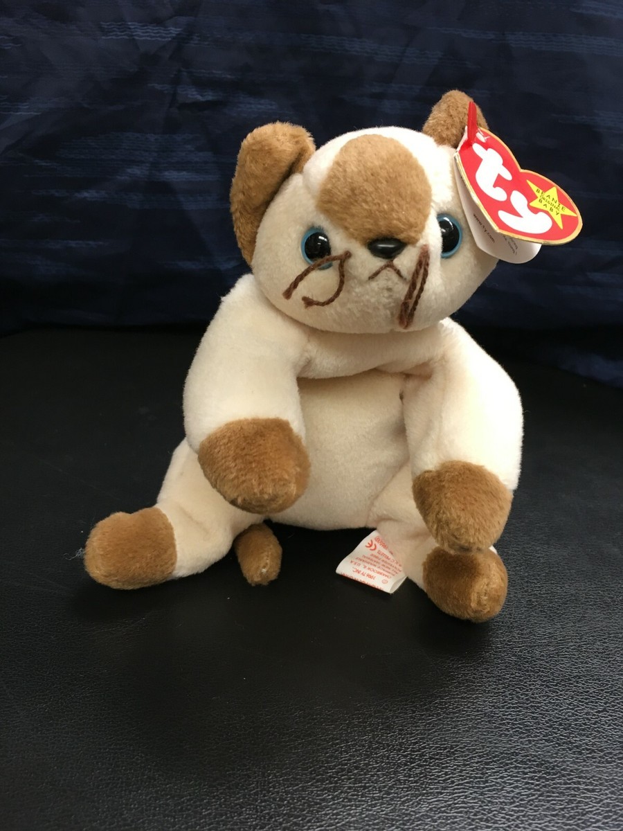 NEW TY BEANIE BABY SNIP SIAMESE CAT 1996 RARE UNIQUE Retired, PVC