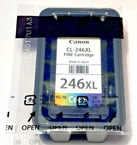 New Genuine Canon CL-246XL Color Ink Cartridge Color No Box - New & Sealed - 第 2/2 張圖片