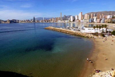 Benidorm Mal Pas Strand Costa Blanca Spanien Foto Bilddruck