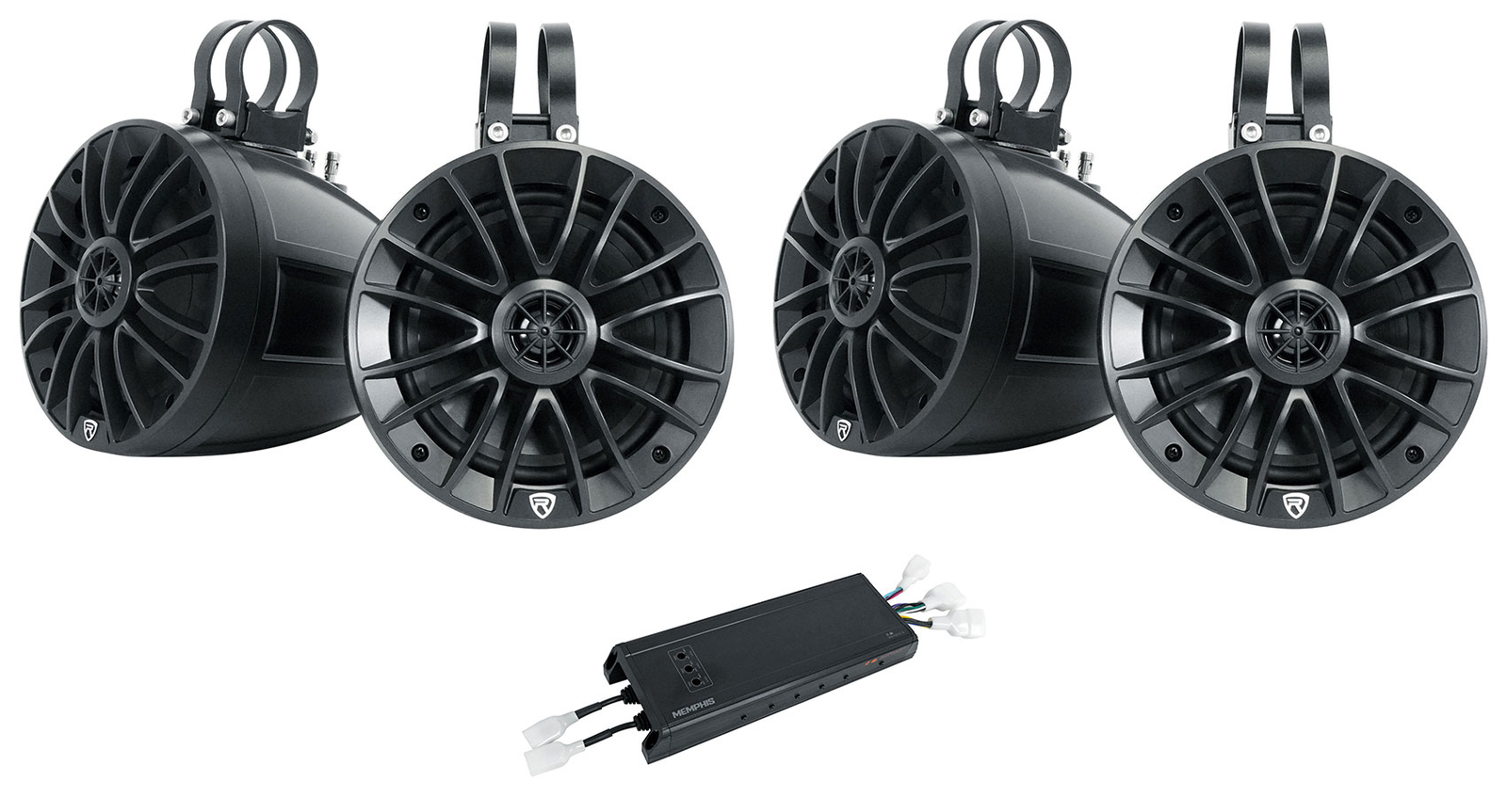 Memphis MXA6006 6-канальный усилитель для UTVATVмотоциклов4 динамика 65 дюймов Bluetooth 57490₽