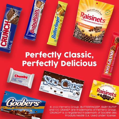 Butterfinger CRUNCH Baby Ruth and 100 Grand Bulk 28 Pack Assorted Full Size C... - Picture 6 of 7