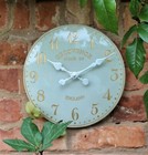 Wall Clock Garden Indoor Outdoor Hand Painted church clock Arabic 30cm