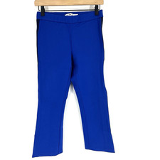Tory Burch Sport Pants Size Small Women Blue Crop Stretch Pull On Ponte Knit