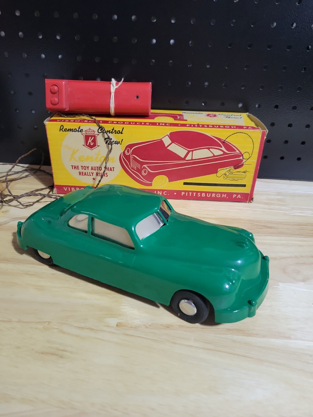 Vintage 1960s Kenton Remote Control Toy Green Sedan in ORIGINAL BOX | eBay