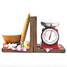 Pair of Baking Bookends | Baking Pastry Chef Kitchen Home Cook Gift