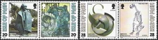 1993 Isle of Man Sg 563/566 Europa. Comtemporary Art by Bryan Kneale MNH