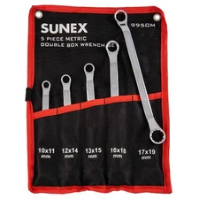 9950m Metric Double Box Wrench Set 5 Piece