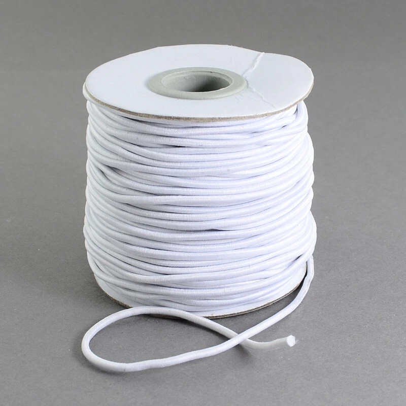 100m/roll White Nylon Elastic Cord Jewelry Beading Thread Stretch