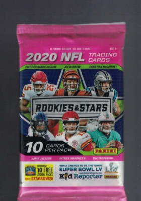 NFL Panini 2020 Rookies & Stars Football  Retail Pack [10 Cards] (E)