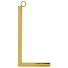 Monogram Metal ChristmasOrnament - Letter L