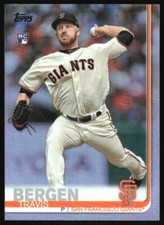 2019 Topps Update Travis Bergen #US40 Rainbow Foil RC San Francisco Giants
