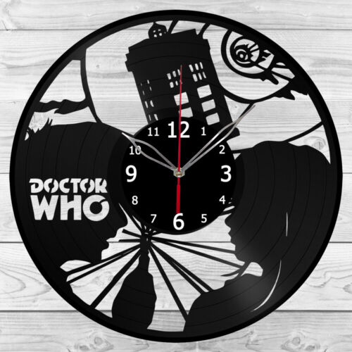 Vinyl Clock Doctor Who Record Wall Clock Home Decor Original Gift 1882 - Afbeelding 1 van 12