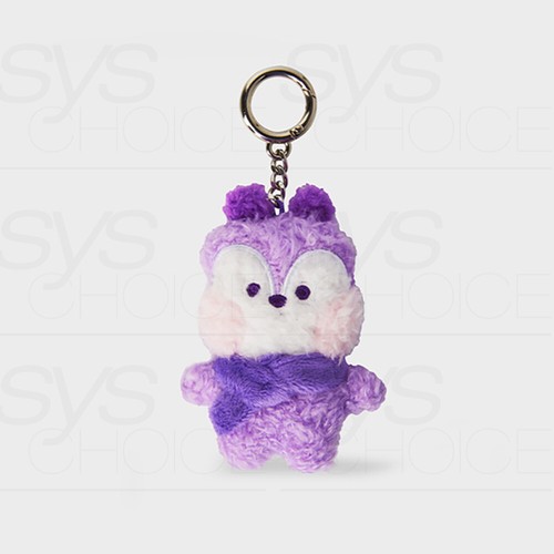 BTS BT21 Official Goods mini minini Doll Keyring Purple of Wish Edition + Track# - Picture 8 of 18