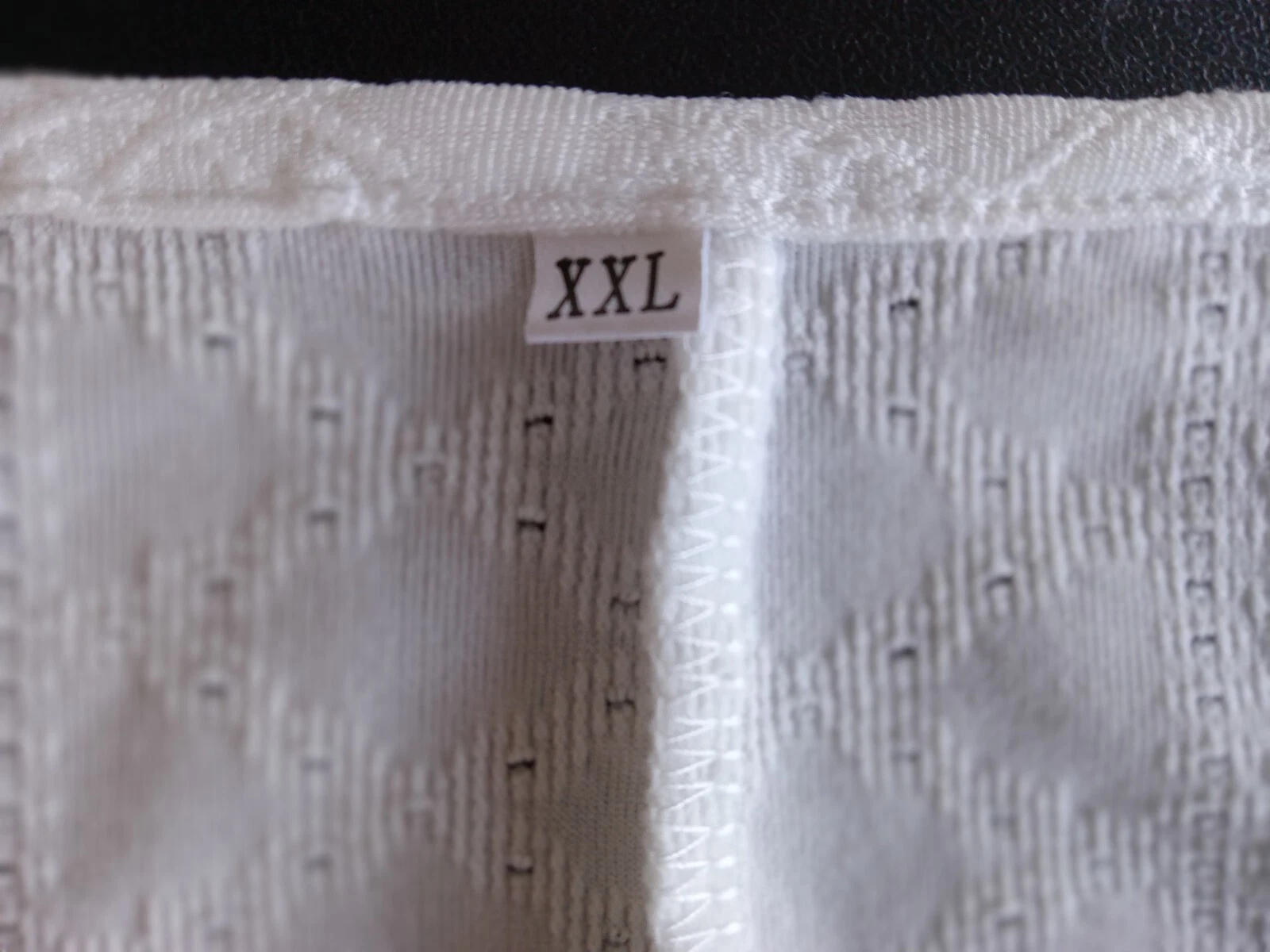 OFF WHITE Abito con occhiello bianco nuovo senza etichette taglia plus 1X (true fit) taglia nuovo con etichette collo v smerlato