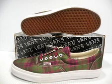 VANS ERA LX CLASSIC UNISEX MEN SZ 8 = WOMEN SZ 9.5 SPORTS SHOES GREEN/RED/W NEW