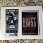 Brett Favre Autographed 500th TD, 70k yds passing game ticket. FAVRE COA. Jets