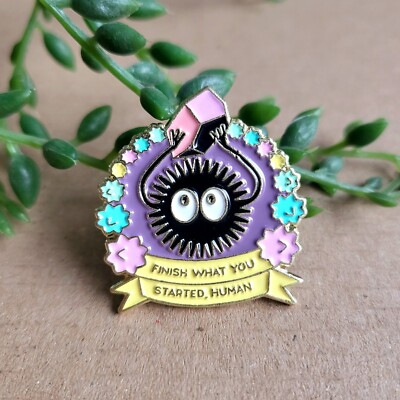 Soot Sprite Totoro temperamentvoll Emaille Pin Anstecker - Studio Ghibli Metall Pin Geschenk
