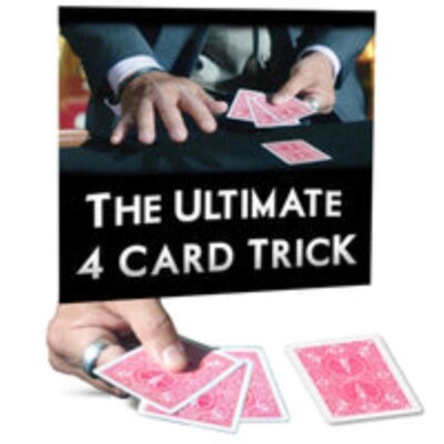 Ultimate 4 Card Trick by George Bradley - Bicycle Packet Trick w/ Video Learning