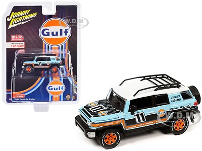 #ad #ad 2007 TOYOTA FJ CRUISER #11 quot;GULF OILquot; 1 64 DIECAST BY JOHNNY LIGHTNING JLCP7415 $14.99