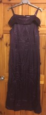 Purple Bandau  With Straps Prom Ball Gown Size 18 By Bon Prix New No Tags
