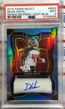 2019 SELECT DEVIN WHITE, #RS-22, AUTO, ROOKIE, BLUE, SERIAL #24/49, PSA MINT 9