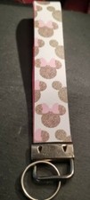 Minnie and Mickey Mouse Key Fob Wristlet
