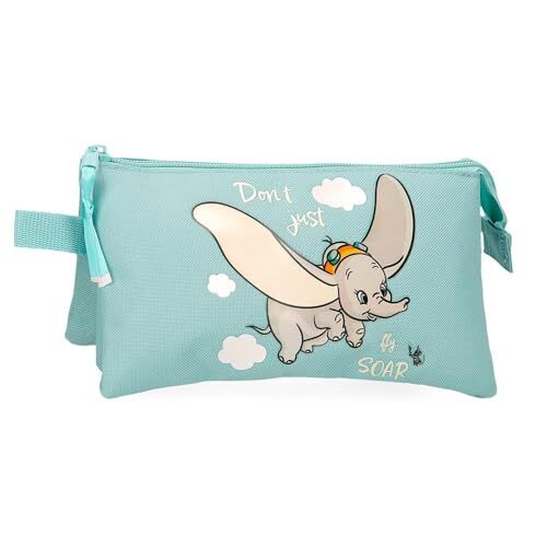 Joumma Disney Dumbo Fly Estuche Triple Plumas Azul 22 x 12 x 5 cm Poliéster...