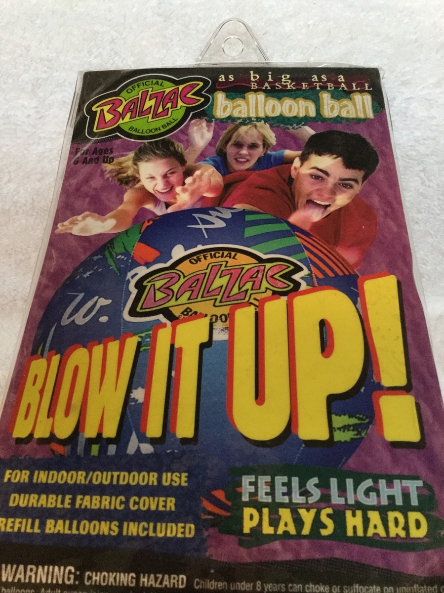 Balzac Balloon Ball 2001 Unopened Handbook Catpro Neon Blue Purple