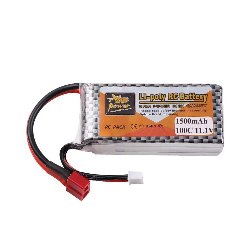 2x 3S 11,1V 1500mAh 100C Lipo Batterie Deans T Stecker Für RC Drohnen Flugz Auto - Bild 4 von 4