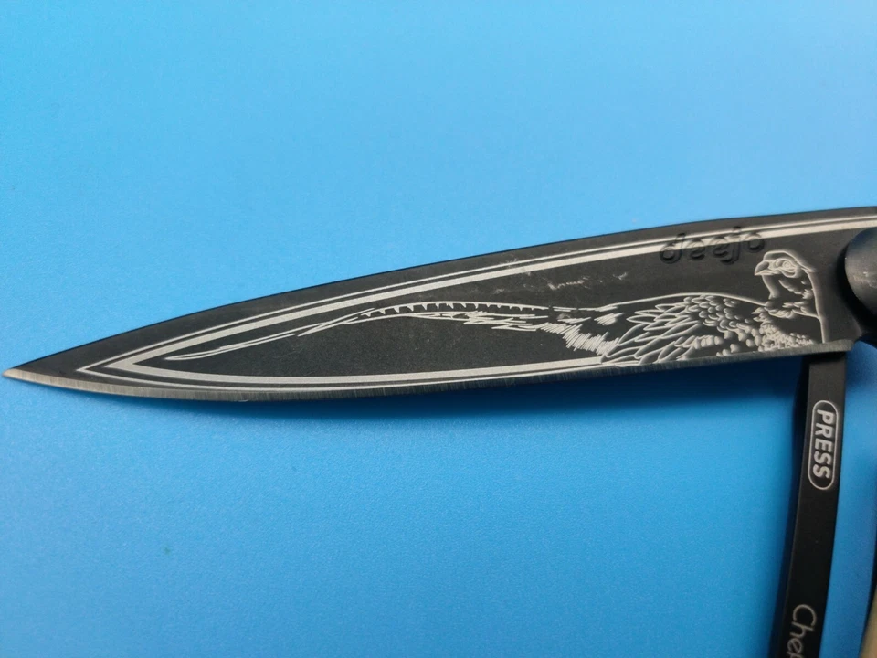 Deejo - Deejo 37G Wood & Black Chef Michael Anthony - Knife - Image 3 of 4