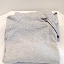 Kyodan Outdoor Women's XL Gray Knit Sweater Raglan Sleeves, Asymentrical Zipper