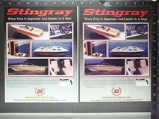 1986 2) ADVERTISEMENT lot for Stingray SVC 22 220 21 210 SVB 17 176 ski boat