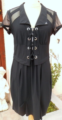 Kleid * Mode gehört Ihnen * LMV Gr. 44 Modell SEPIA schwarz neu s/und PROMO