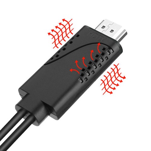 USB Female to HDMI Male HDTV Adapter Cable for iPhone X XS 8 7/7plus/6s 6 plus - Picture 6 of 12