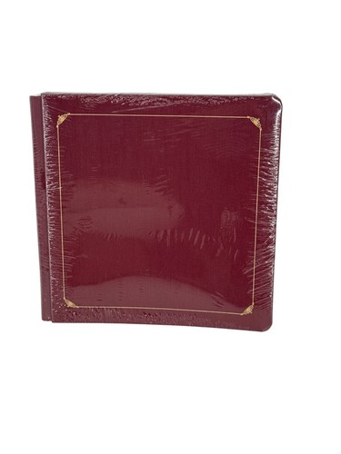 Creative Memories 12x12 Maroon Album with Gold Foil Trim Old Style Pages